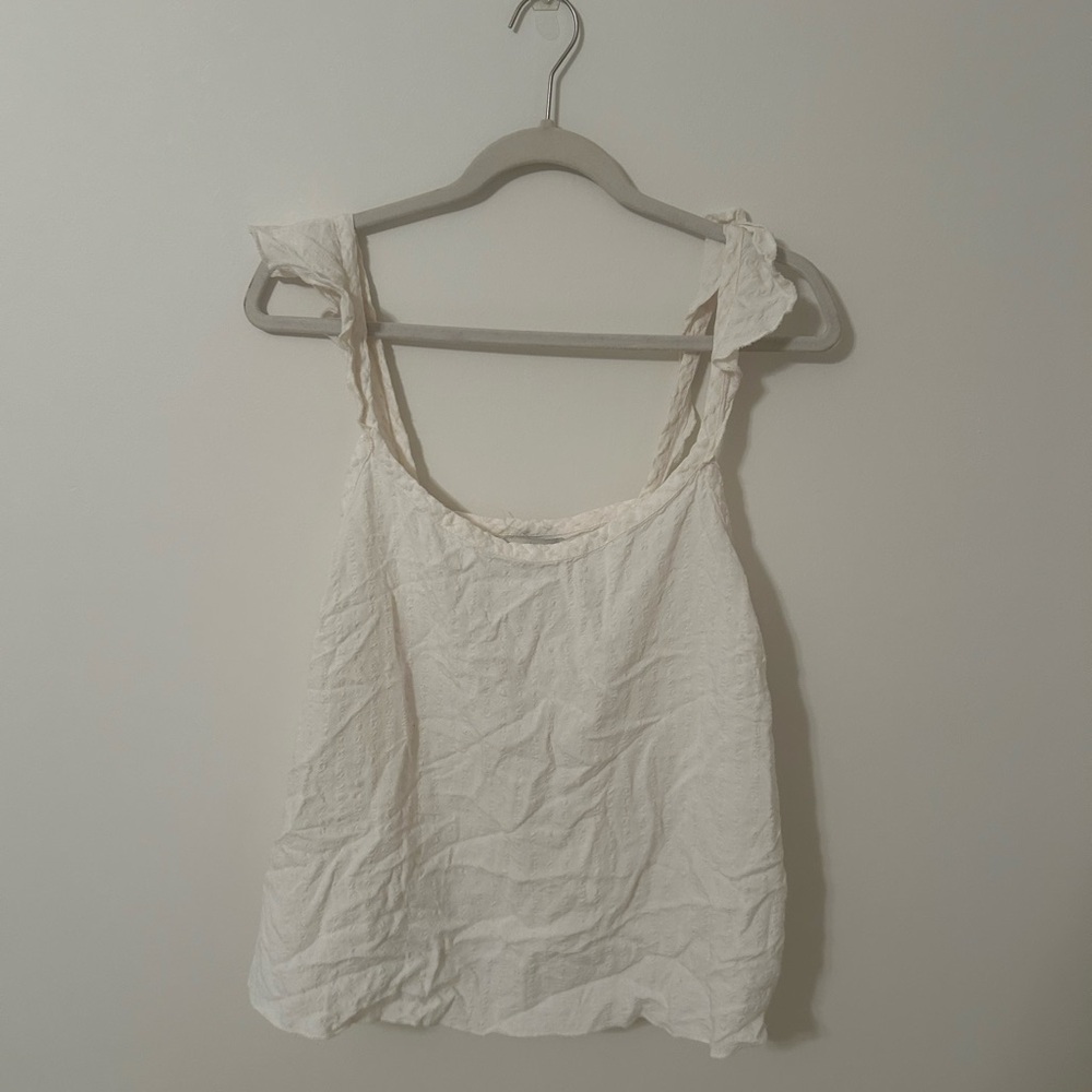 Chic Cream Sleeveless Tank Top